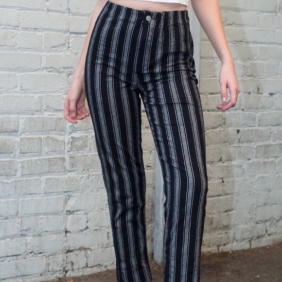 Brandy Melville Pants - Brandy Melville Black and White Tilden Pants
